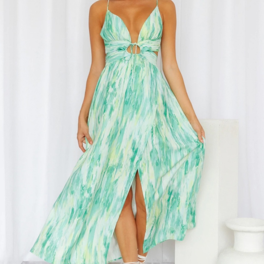 Hello Molly Love Letters Dress NWT - Green